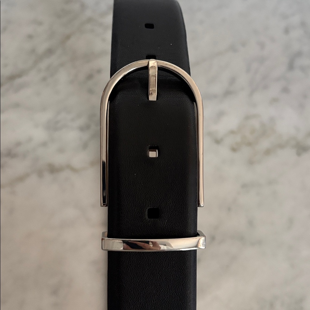 Babaton | Aritzia Black leather Belt XS
